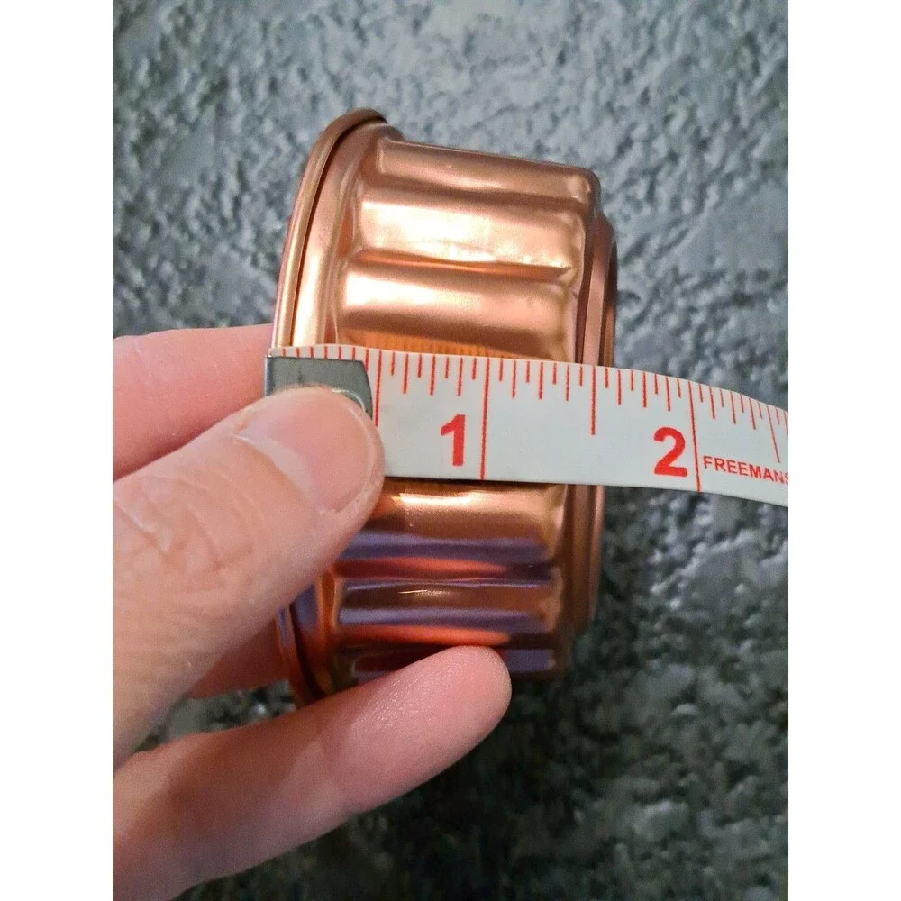 Vintage Jello Mold (2 Sets of 4) Copper Color Aluminum Cake Tart Molds